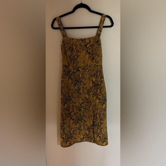 Yellow and Black Snakeskin Sanctuary Sundress Size Small - Picture 8 of 8